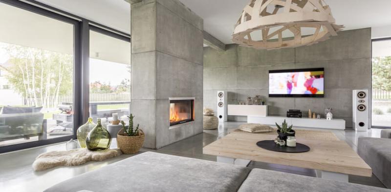 Zalety kominka betonowego