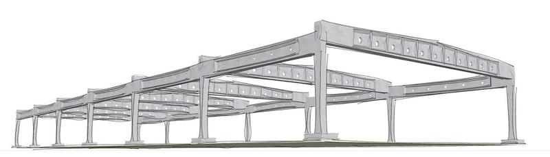 Dźwigary dachowe żelbetowe