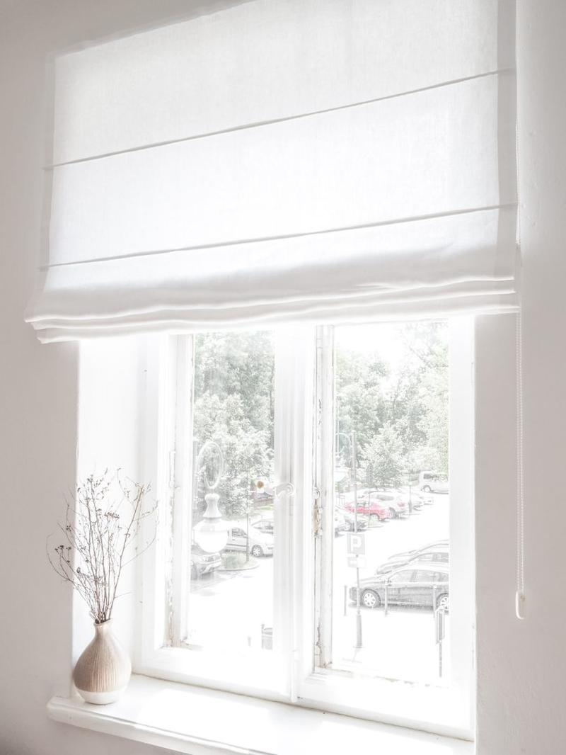 Roleta rzymska z firanki