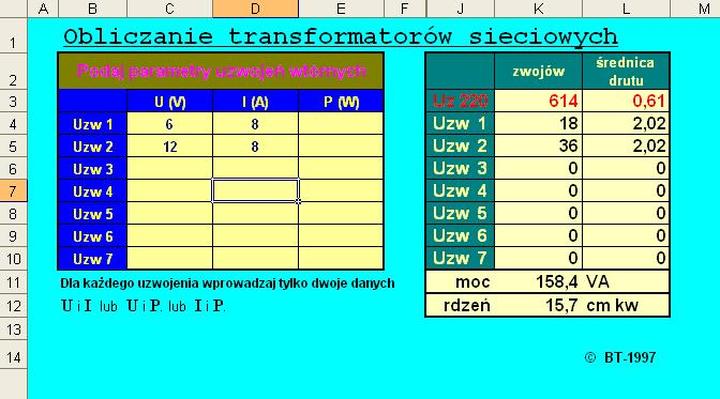 Obliczanie drutu na strop