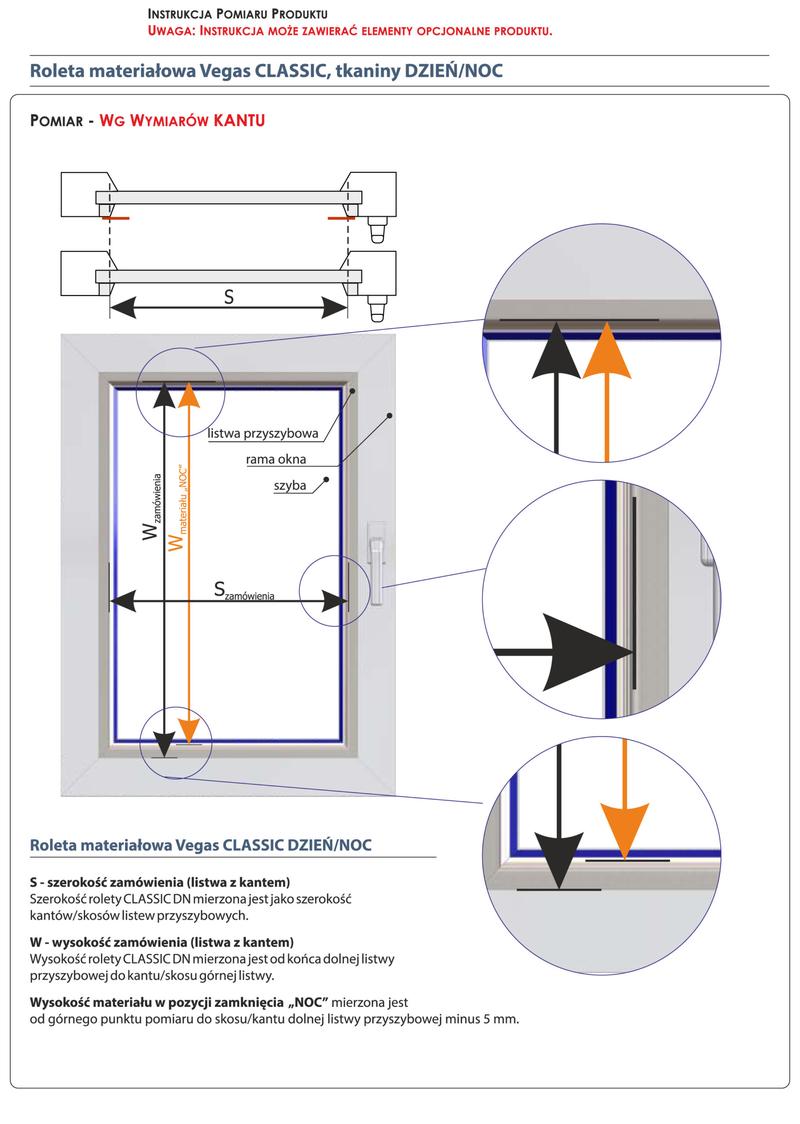 Narzędzia do mierzenia rolet